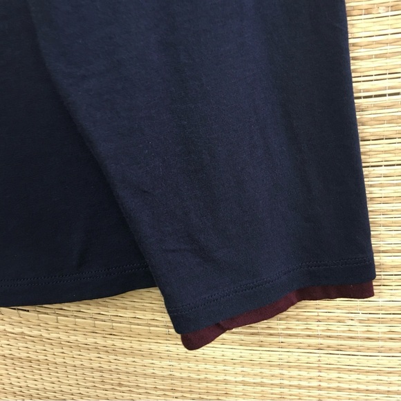 VINCE. 100% Pima Cotton Crew Neck Double Layer Ling Sleeve Tee In Size XL - Picture 7 of 9